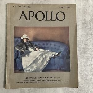 Apollo Arts Magazine Single Issue July 1932 Vintage Art Journal